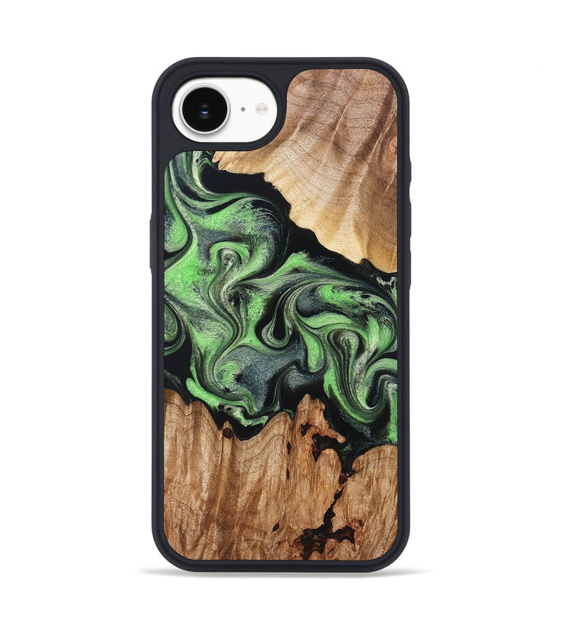 iPhone 16e Wood Phone Case - Amiya (Green, 830565)