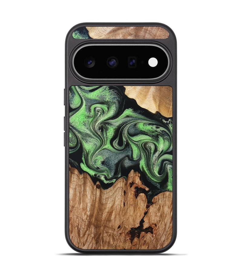 Pixel 11 Wood Phone Case - Amiya (Green, 830565)