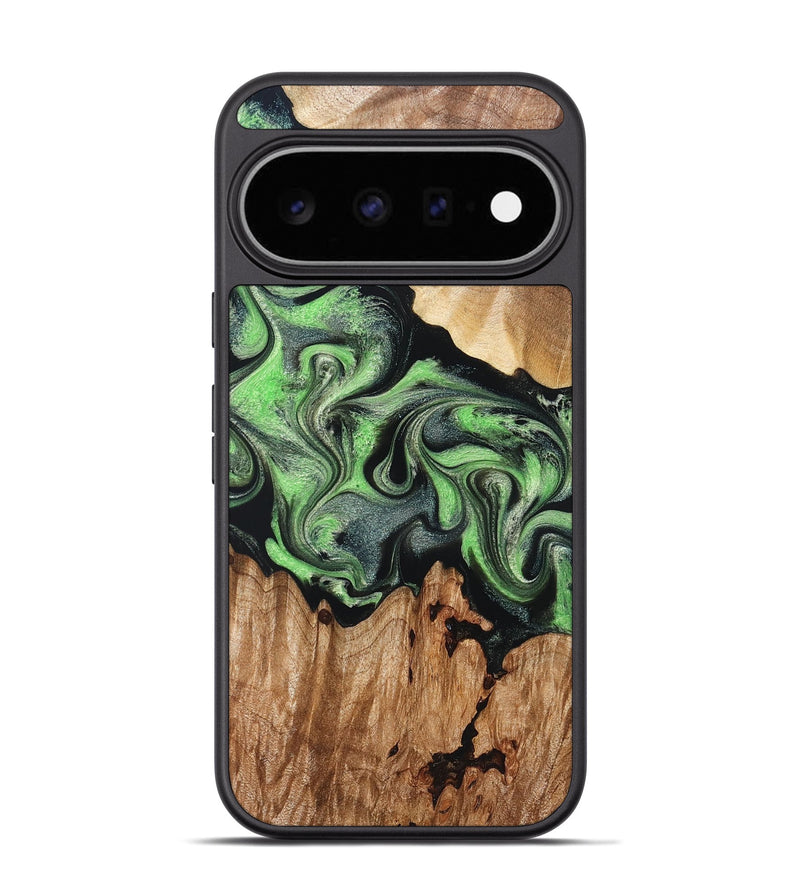 Pixel 11 Pro Wood Phone Case - Amiya (Green, 830565)