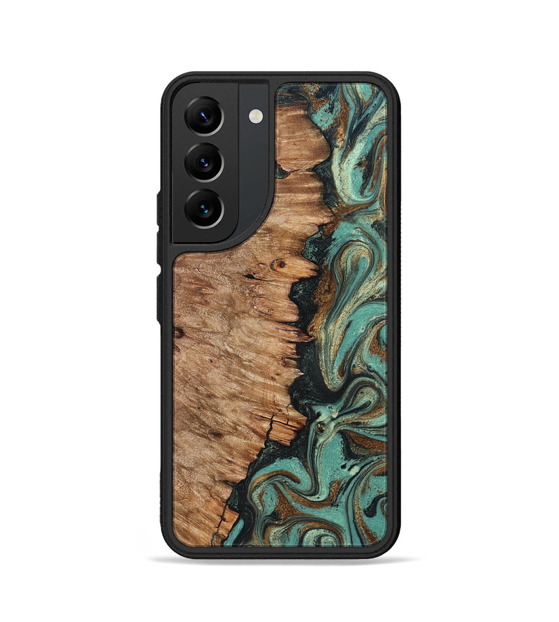 Galaxy S22 Wood Phone Case - Jamey (Green, 830566)