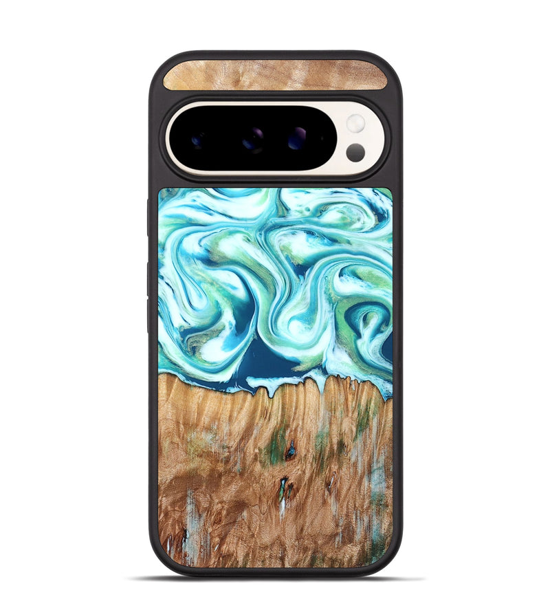 Pixel 9 Wood Phone Case - Gale (Blue, 830568)