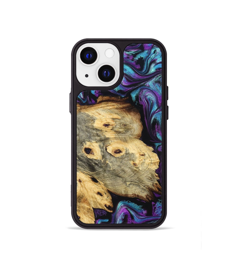 iPhone 13 mini Wood Phone Case - Lesa (Purple, 830592)