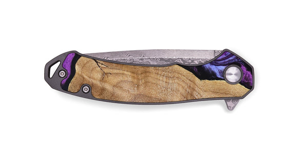 EDC Wood Pocket Knife - Mekhi (Purple, 830593)