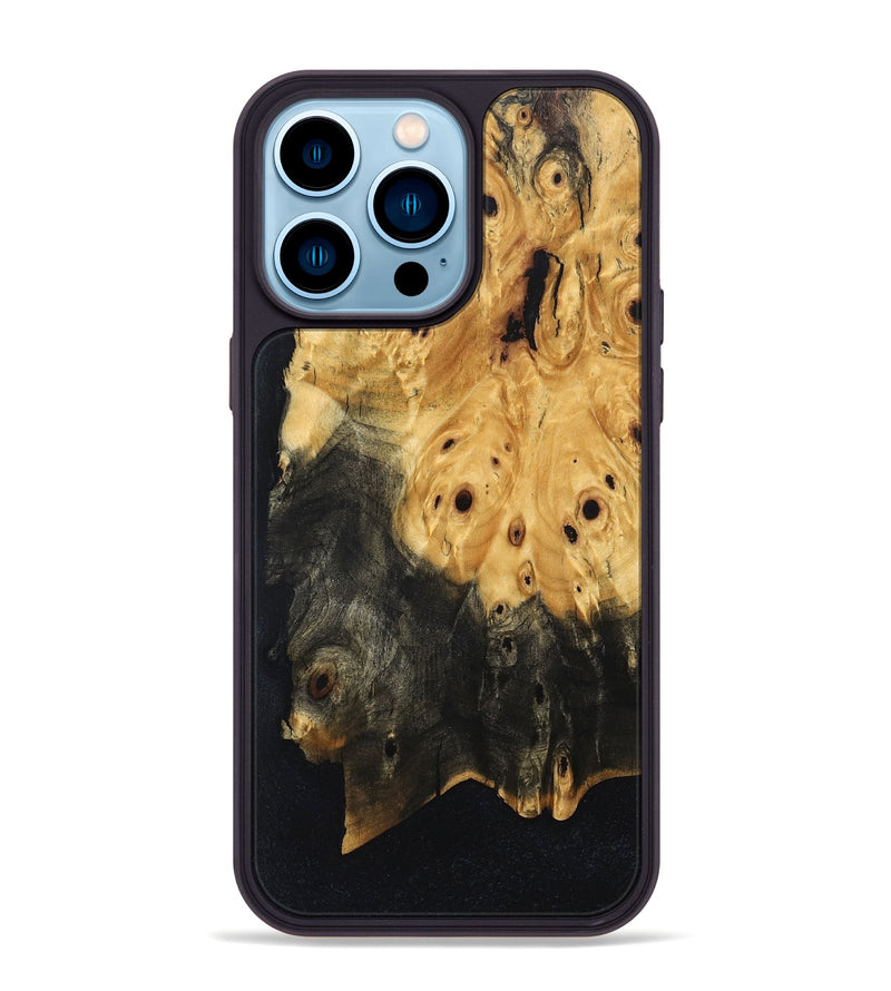 iPhone 14 Pro Max Wood Phone Case - Alessia (Wood Burl, 830600)
