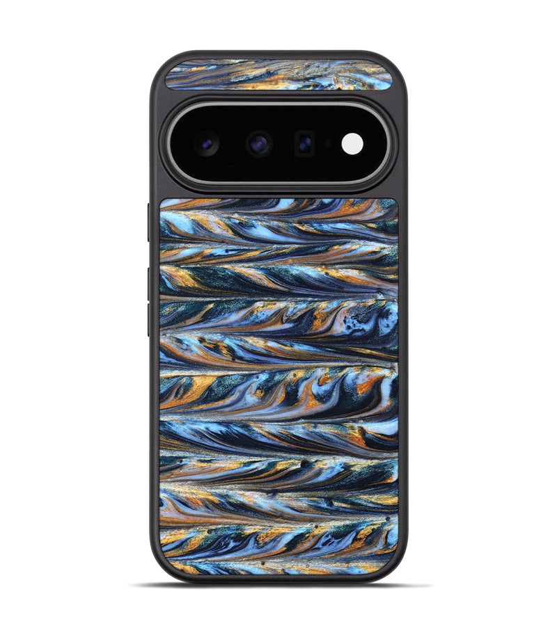 Pixel 11 Pro ResinArt Phone Case - Shaniya (Teal & Gold, 830601)