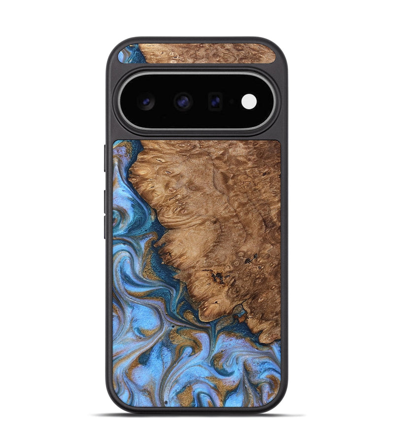 Pixel 11 Wood Phone Case - Kylo (Teal & Gold, 830605)