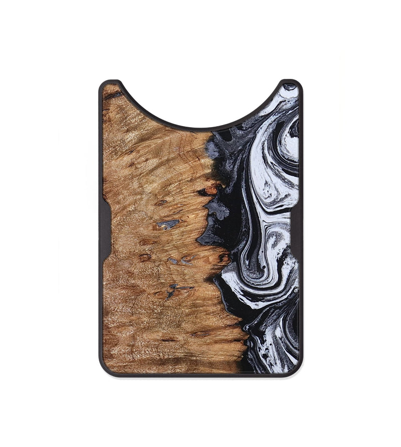 Alloy Wood Wallet - Davonte (Black & White, 830612)