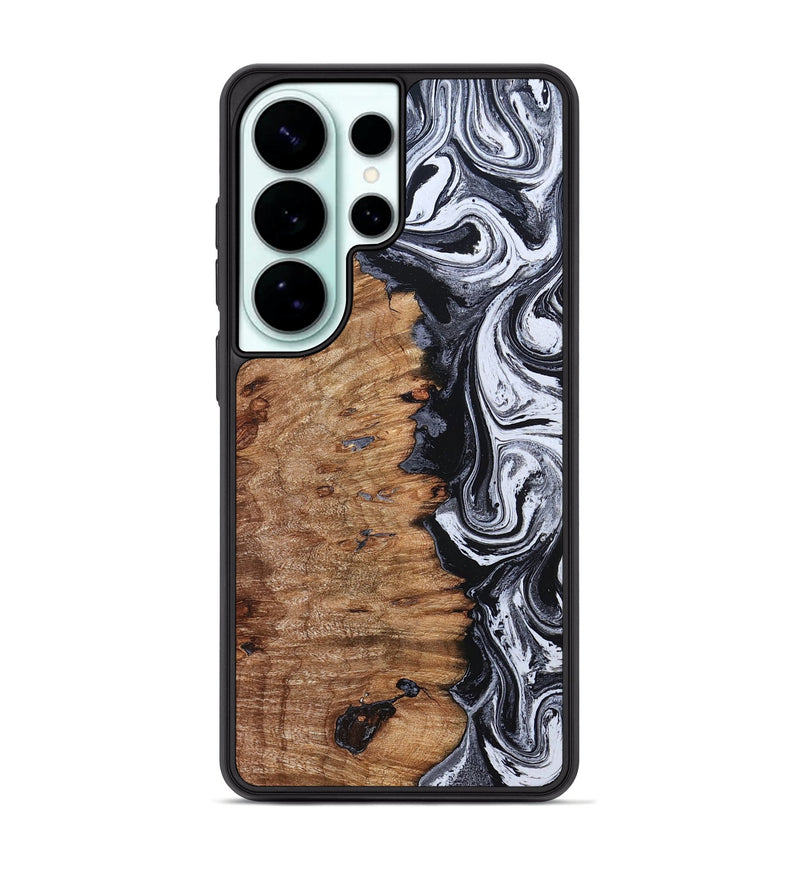 Galaxy S26 Ultra Wood Phone Case - Davonte (Black & White, 830612)