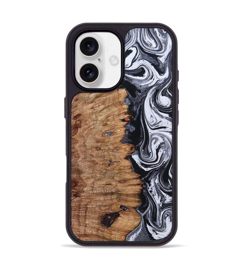 iPhone 17 Wood Phone Case - Davonte (Black & White, 830612)
