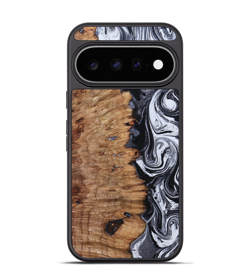 Pixel 11 Pro Wood Phone Case - Davonte (Black & White, 830612)