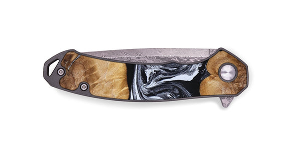 EDC Wood Pocket Knife - Melisa (Black & White, 830614)