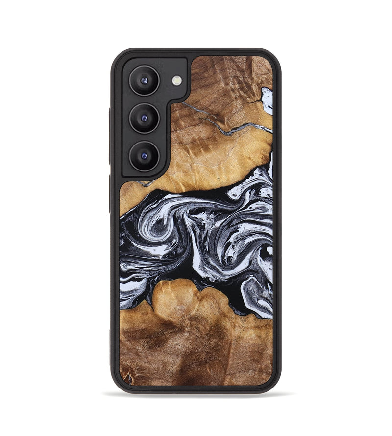Galaxy S23 Wood Phone Case - Melisa (Black & White, 830614)