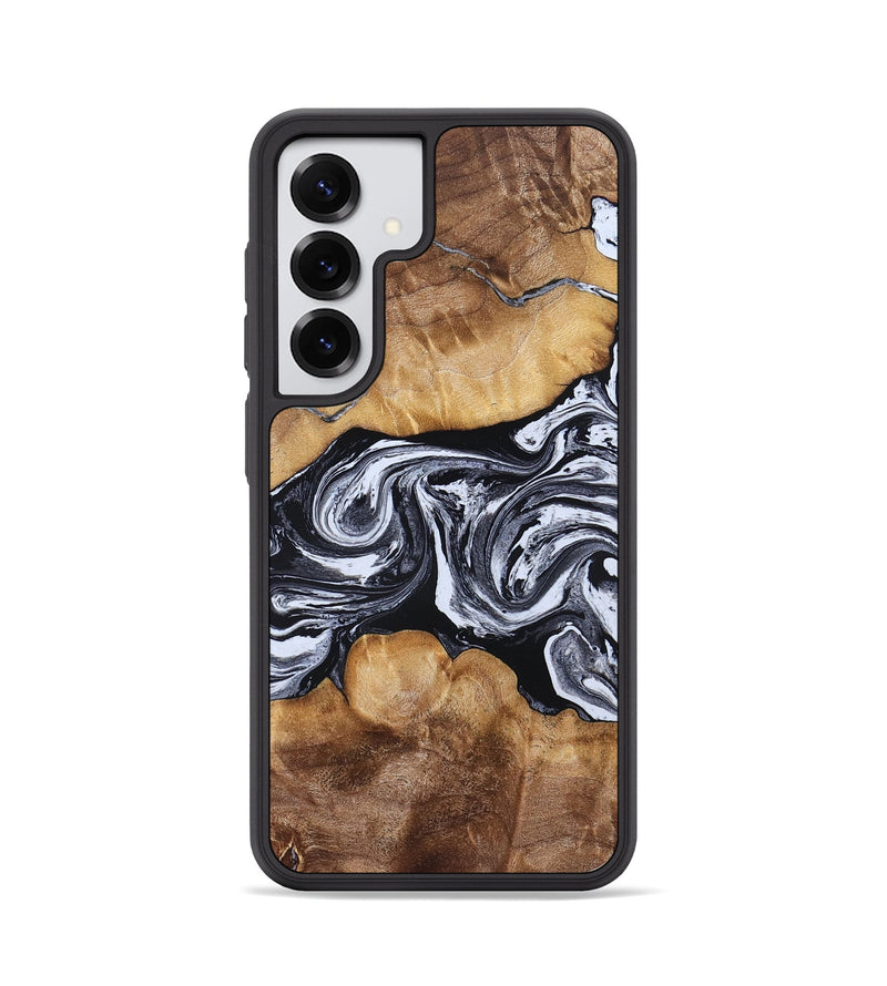 Galaxy S25 Wood Phone Case - Melisa (Black & White, 830614)