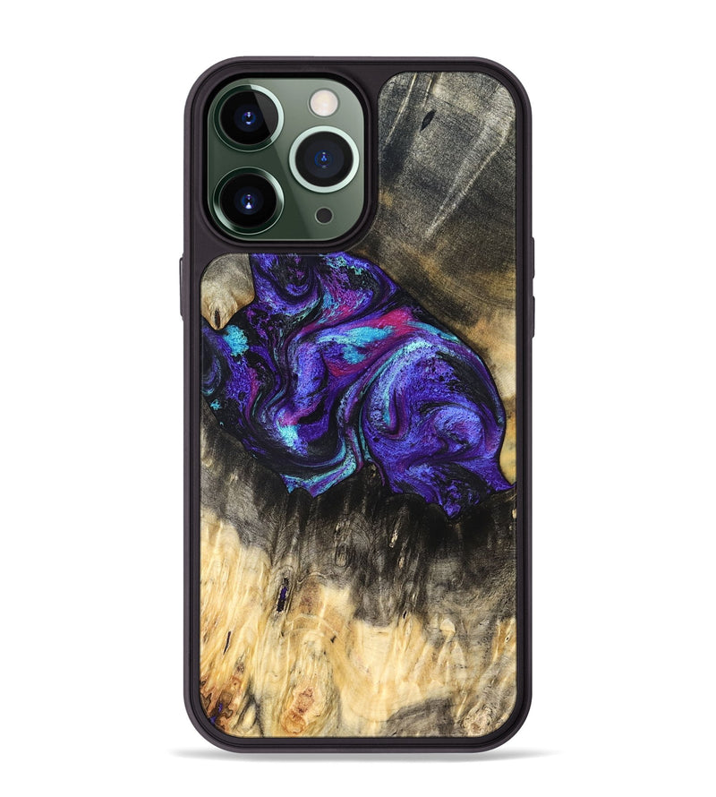 iPhone 13 Pro Max Wood Phone Case - Sandi (Purple, 830615)