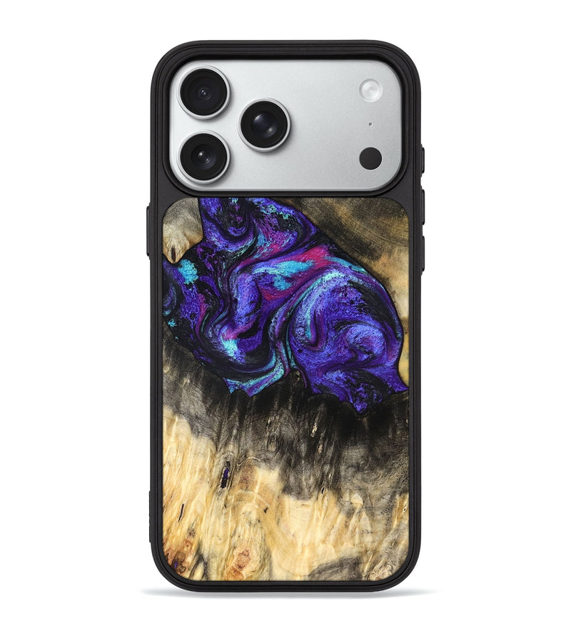 iPhone 18 Pro Max Wood Phone Case - Sandi (Purple, 830615)