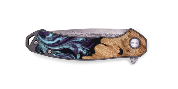 EDC Wood Pocket Knife - Sean (Purple, 830618)