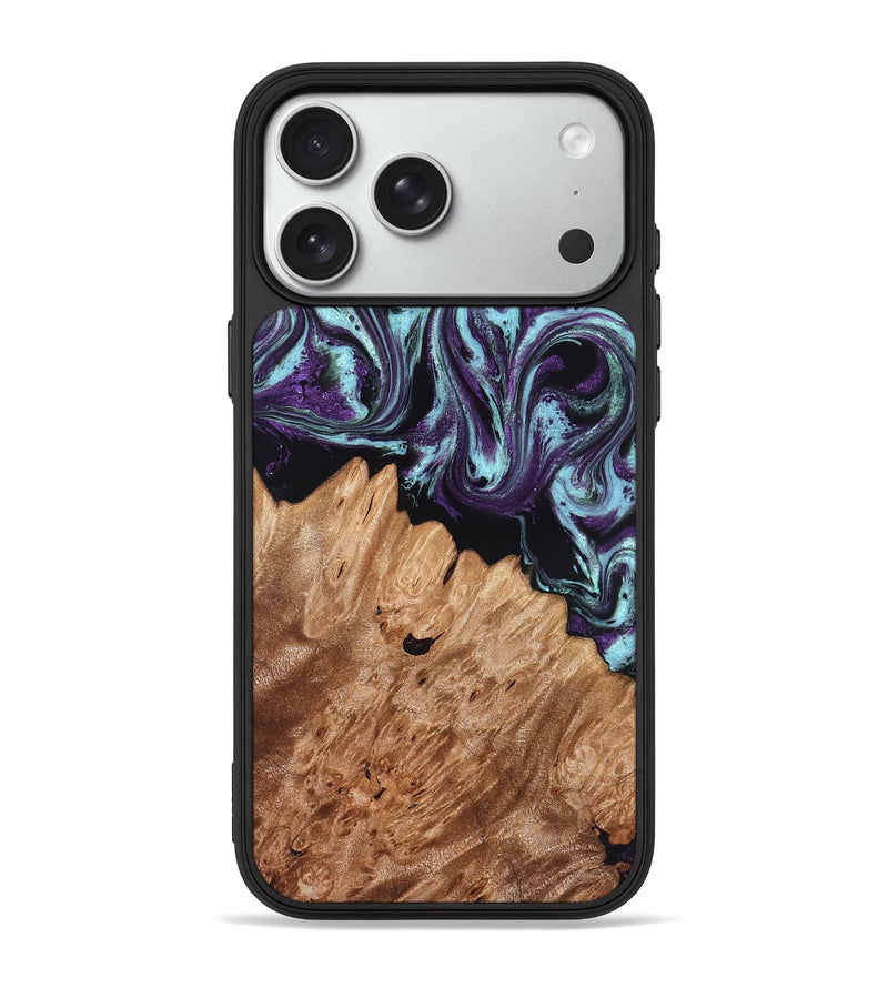 iPhone 18 Pro Max Wood Phone Case - Sean (Purple, 830618)