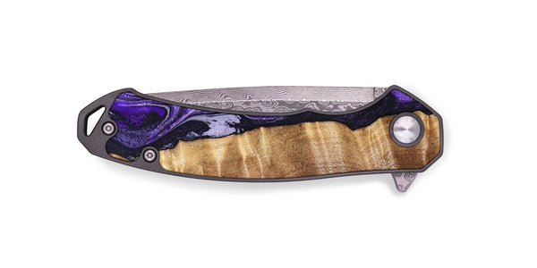 EDC Wood Pocket Knife - Chaim (Purple, 830620)