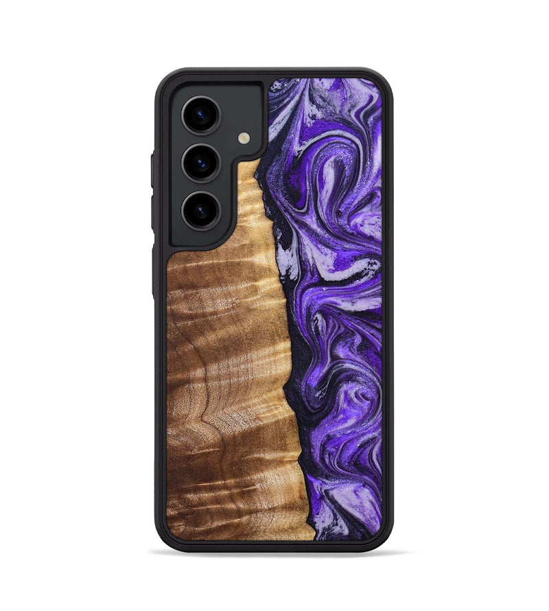 Galaxy S24 Wood Phone Case - Chaim (Purple, 830620)