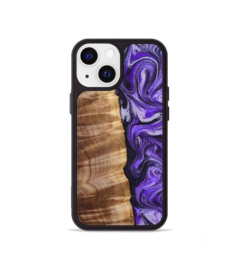 iPhone 13 mini Wood Phone Case - Chaim (Purple, 830620)