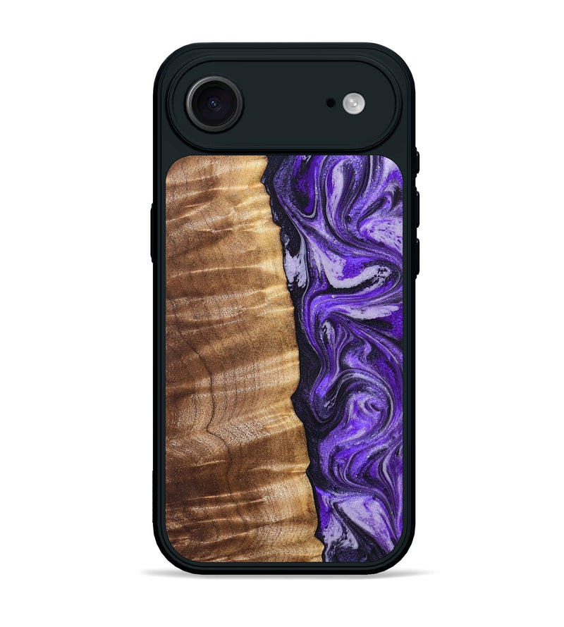 iPhone 17 Air Wood Phone Case - Chaim (Purple, 830620)