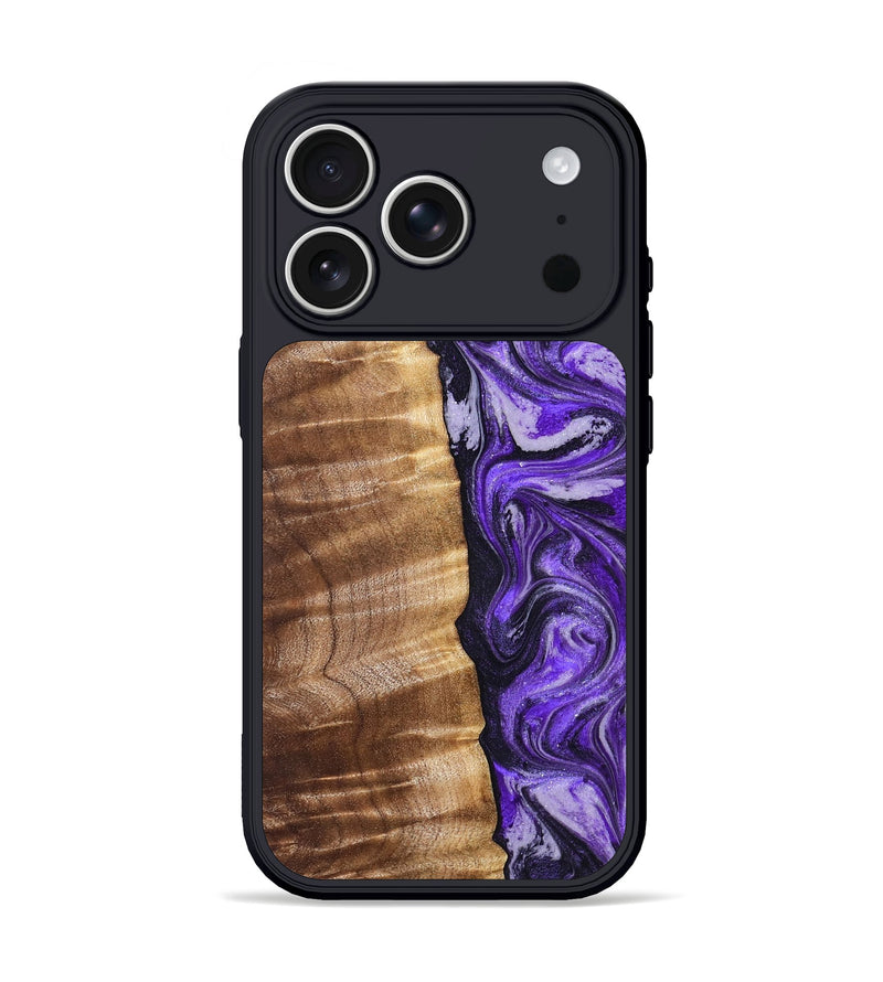 iPhone 17 Pro Wood Phone Case - Chaim (Purple, 830620)