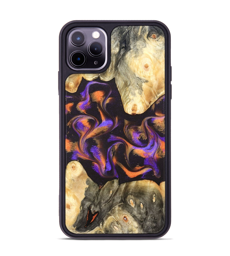 iPhone 11 Pro Max Wood Phone Case - Debbi (Purple, 830621)