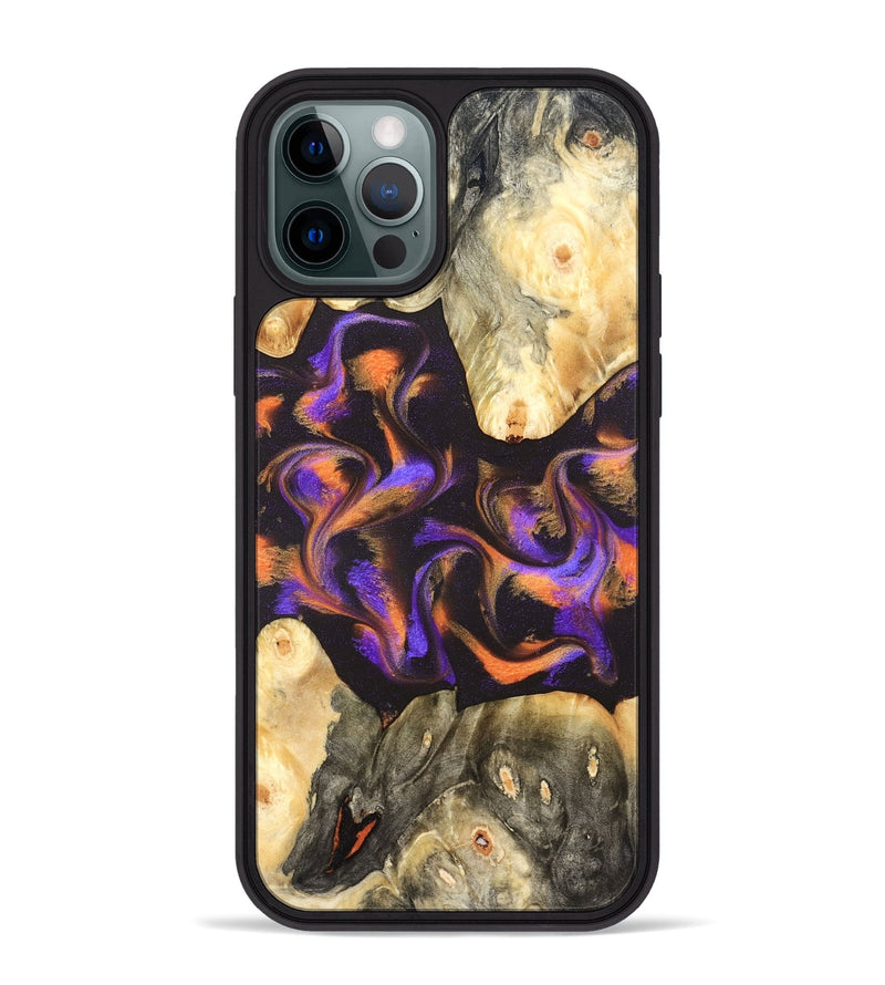 iPhone 12 Pro Max Wood Phone Case - Debbi (Purple, 830621)