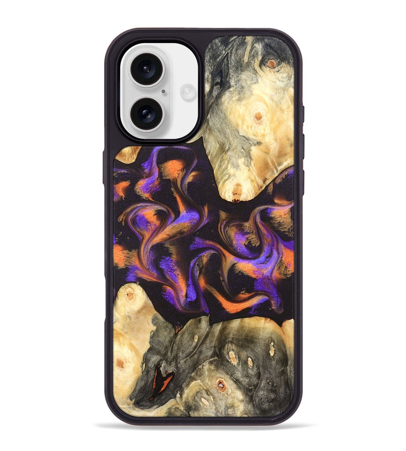iPhone 16 Plus Wood Phone Case - Debbi (Purple, 830621)