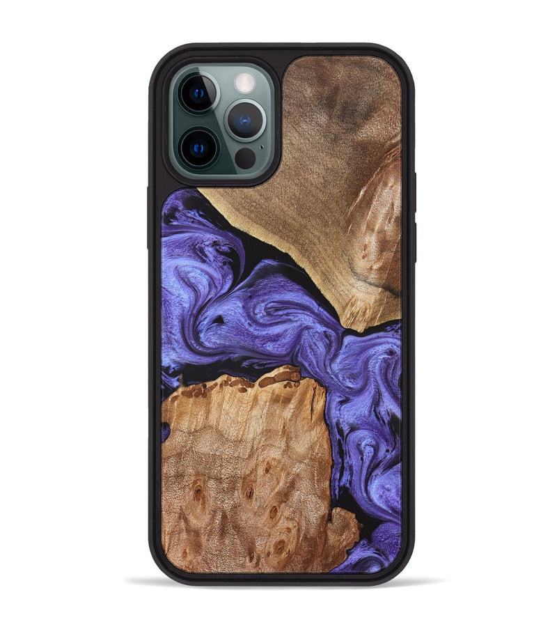 iPhone 12 Pro Max Wood Phone Case - Madison (Purple, 830622)