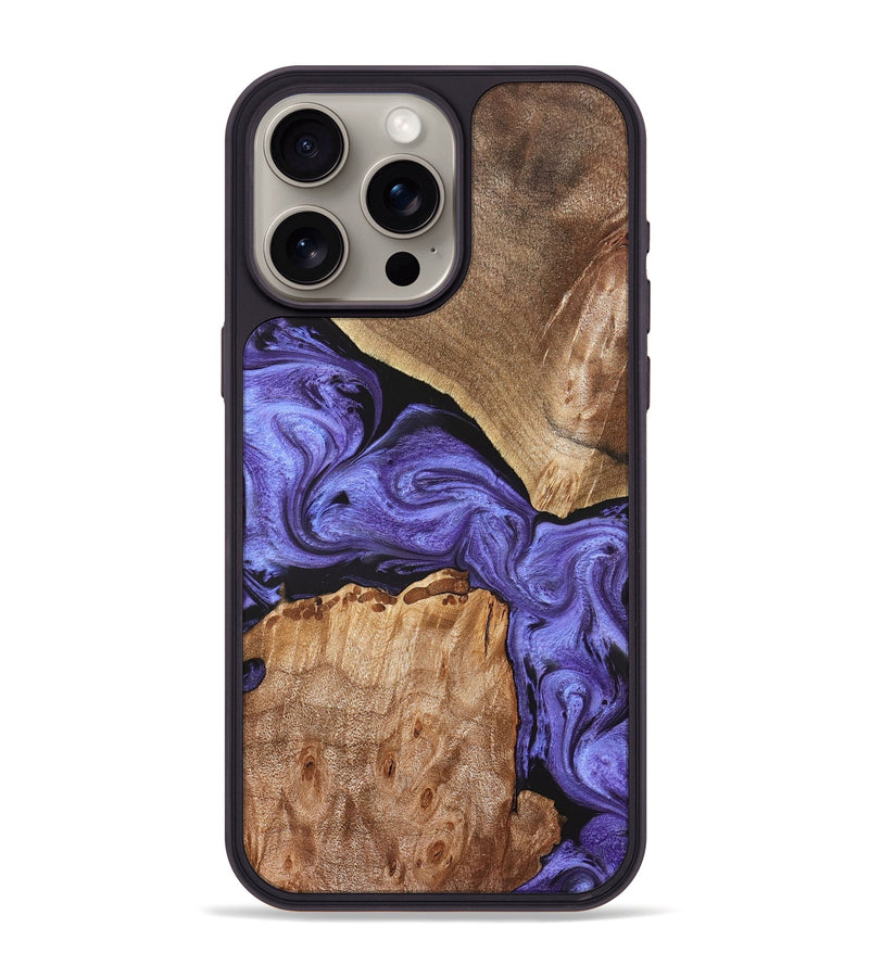 iPhone 15 Pro Max Wood Phone Case - Madison (Purple, 830622)
