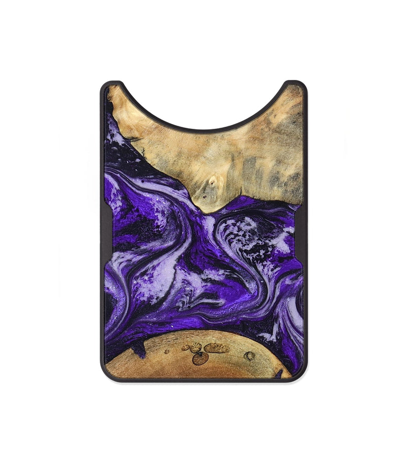 Alloy Wood Wallet - Jacalyn (Purple, 830623)