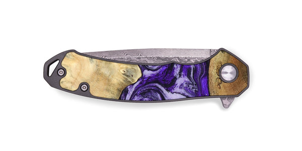 EDC Wood Pocket Knife - Jacalyn (Purple, 830623)