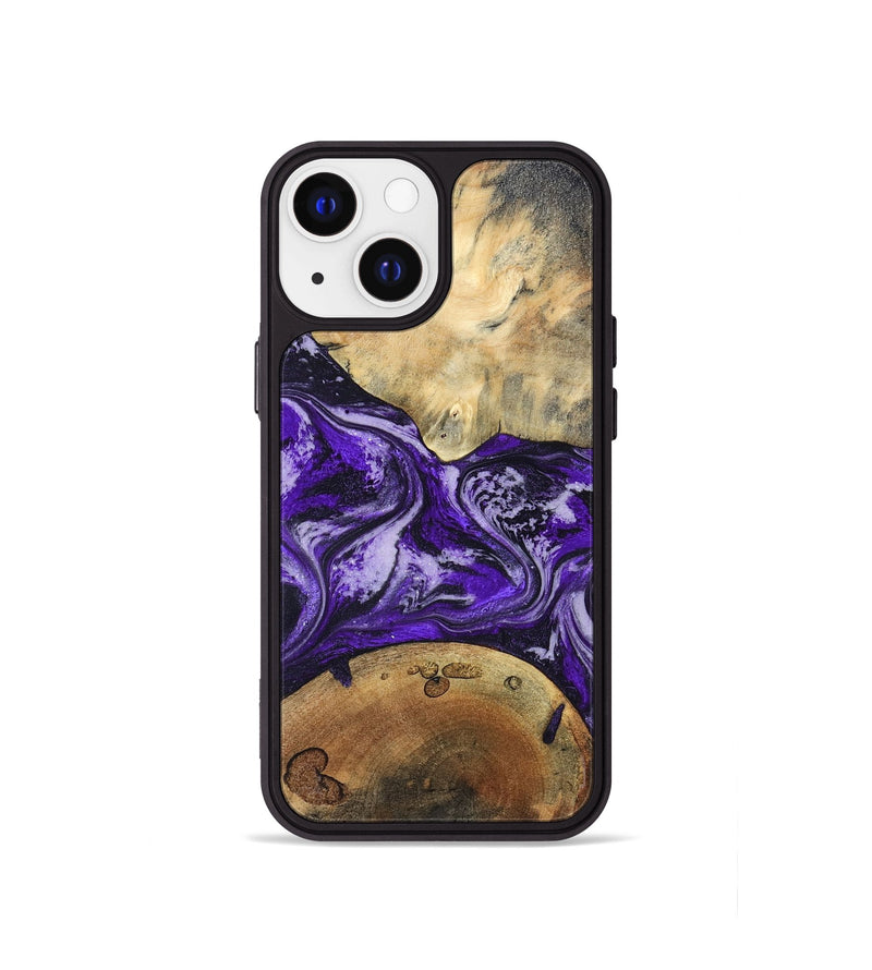 iPhone 13 mini Wood Phone Case - Jacalyn (Purple, 830623)