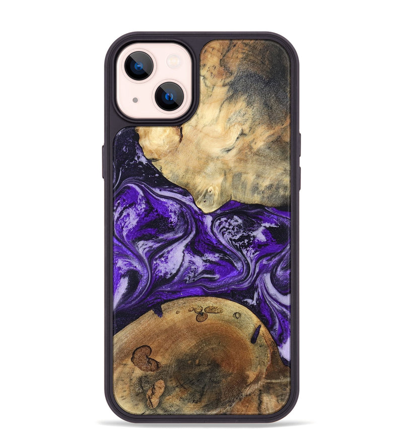 iPhone 14 Plus Wood Phone Case - Jacalyn (Purple, 830623)