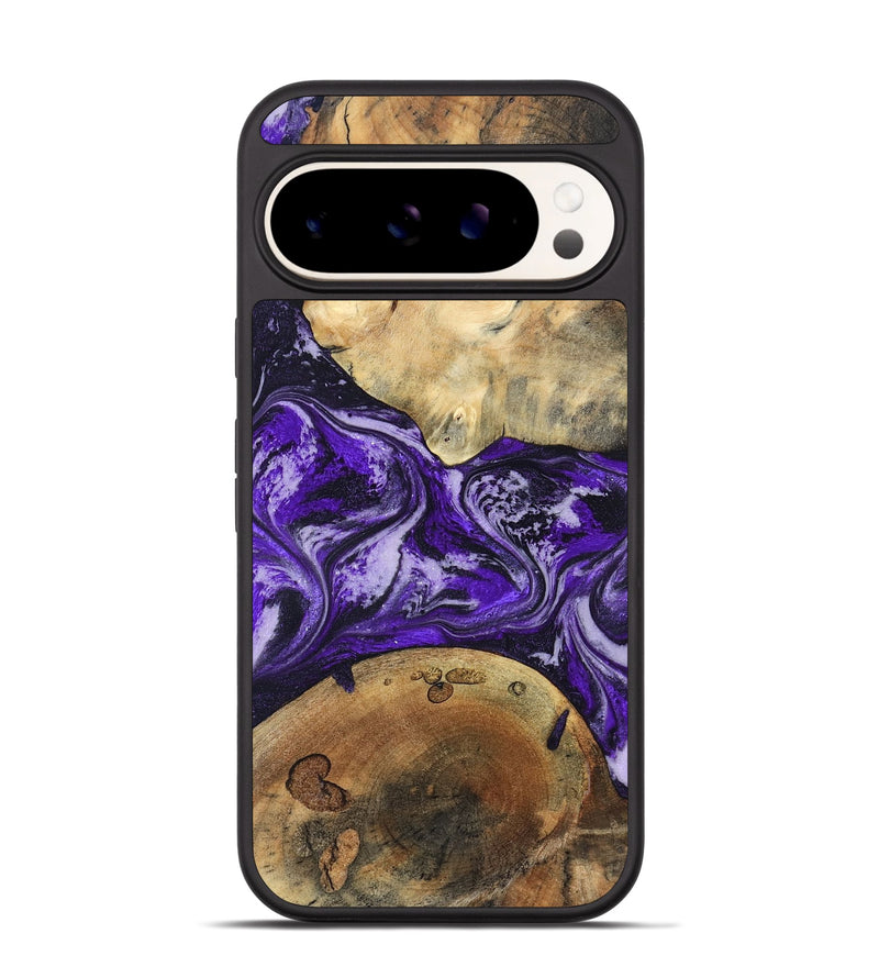 Pixel 9 Pro Wood Phone Case - Jacalyn (Purple, 830623)