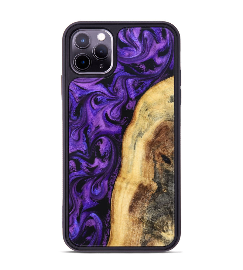 iPhone 11 Pro Max Wood Phone Case - Warner (Purple, 830627)
