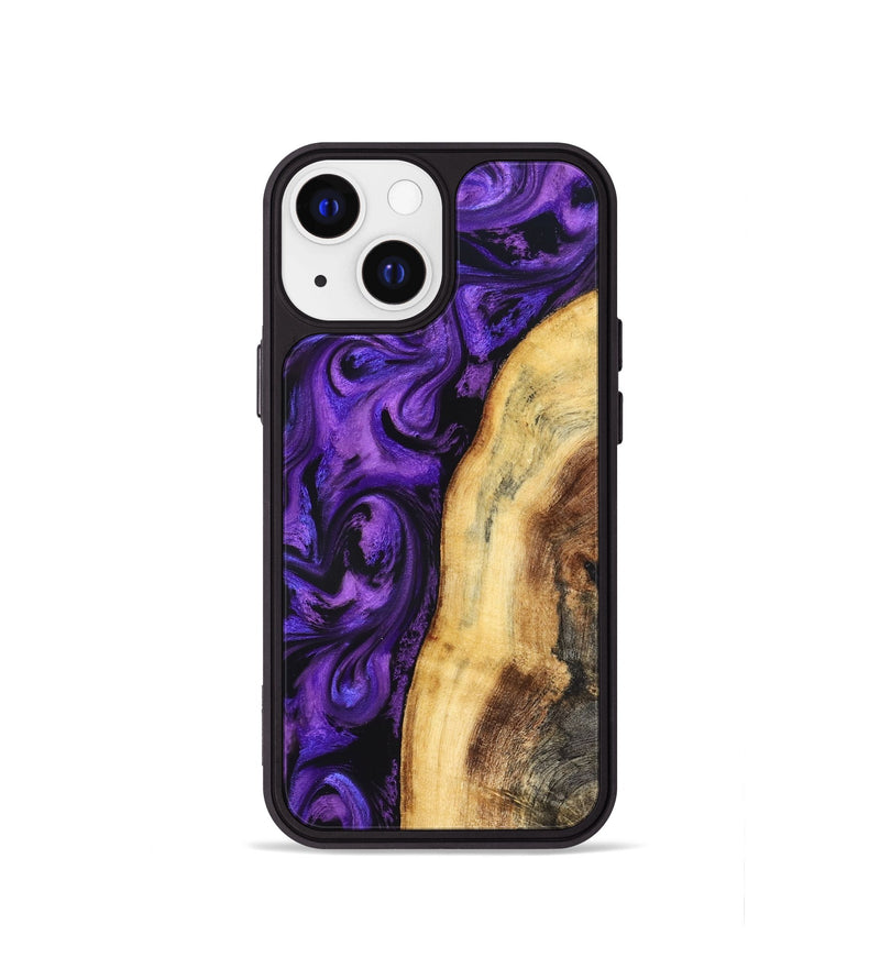 iPhone 13 mini Wood Phone Case - Warner (Purple, 830627)