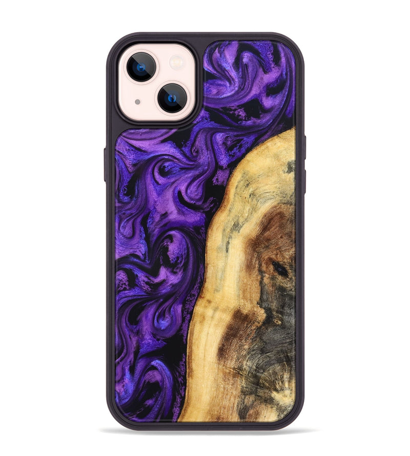 iPhone 14 Plus Wood Phone Case - Warner (Purple, 830627)