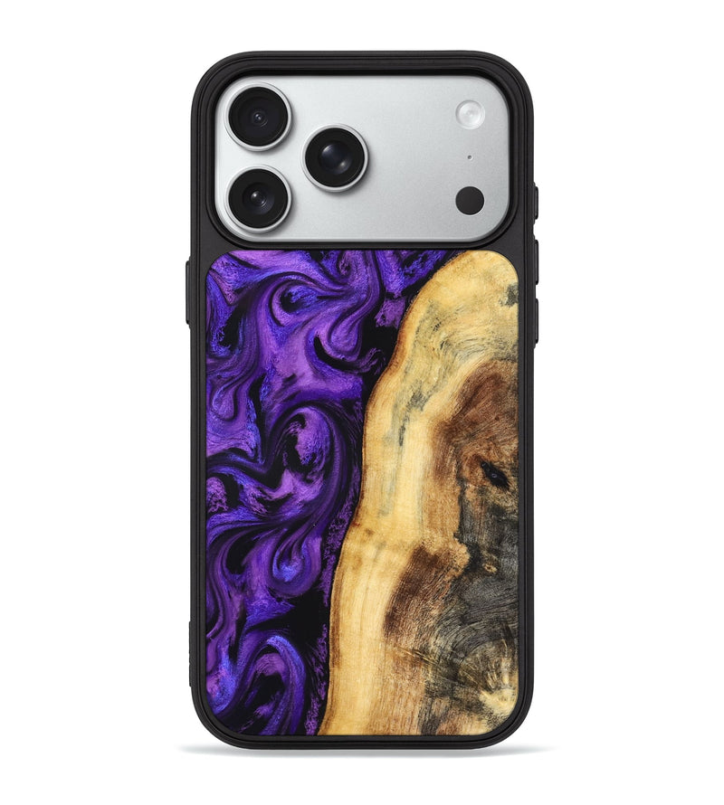 iPhone 18 Pro Max Wood Phone Case - Warner (Purple, 830627)