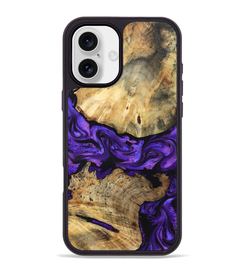 iPhone 16 Plus Wood Phone Case - Tabitha (Purple, 830629)