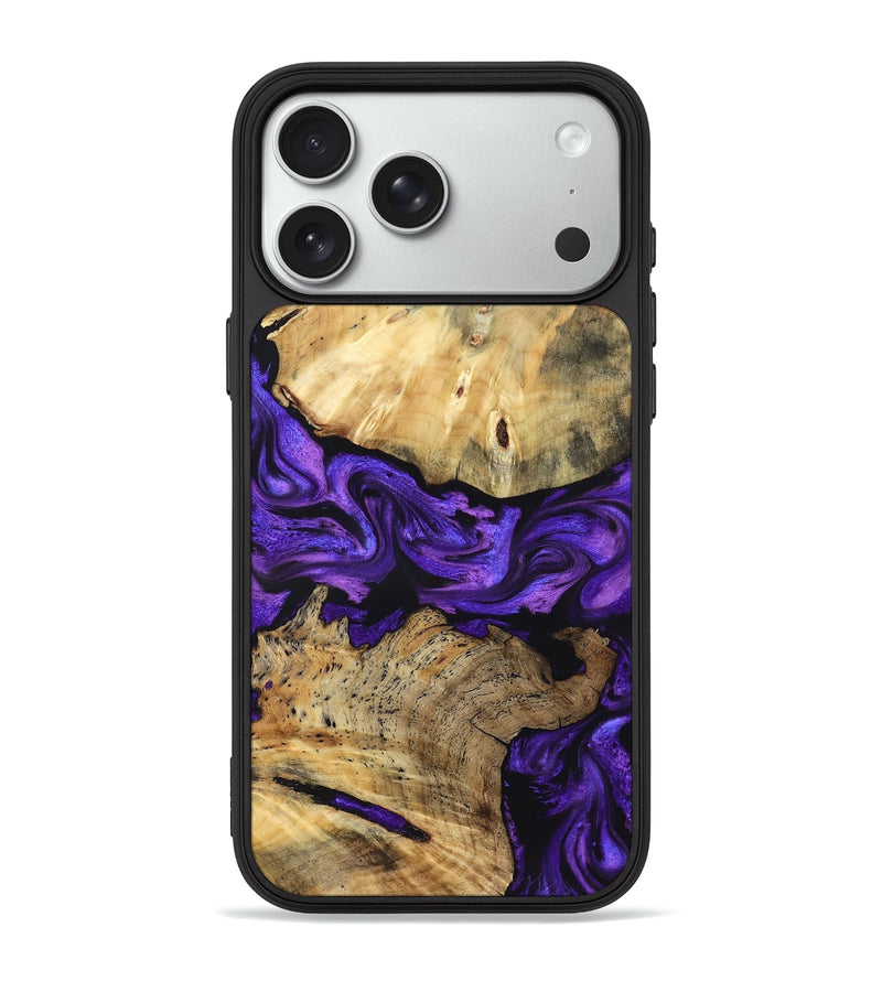 iPhone 18 Pro Max Wood Phone Case - Tabitha (Purple, 830629)