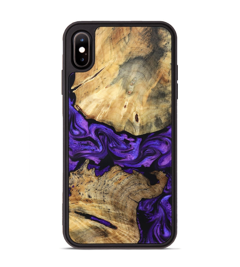 iPhone Xs Max Wood Phone Case - Tabitha (Purple, 830629)