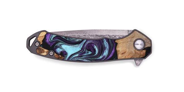 EDC Wood Pocket Knife - Jazmyn (Purple, 830631)