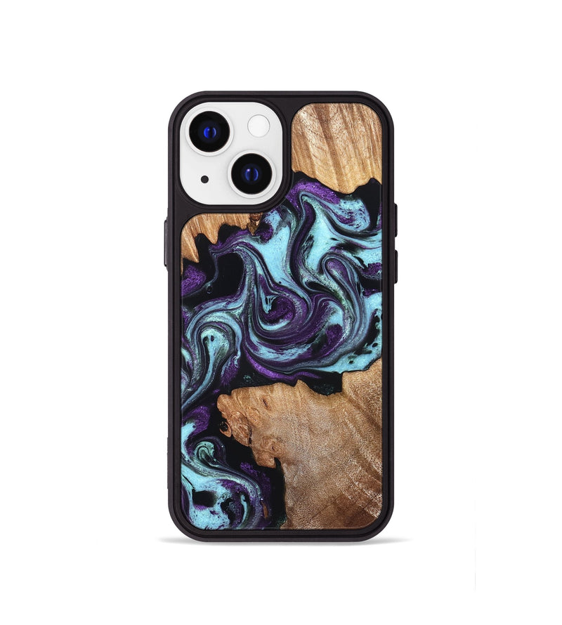 iPhone 13 mini Wood Phone Case - Jazmyn (Purple, 830631)