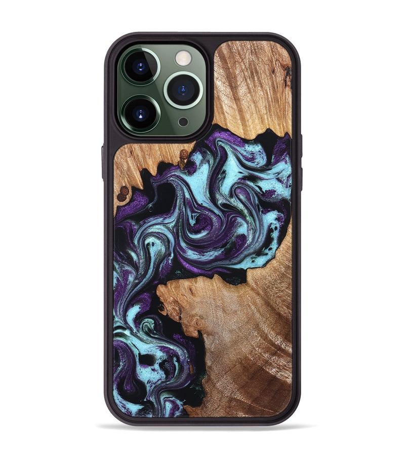 iPhone 13 Pro Max Wood Phone Case - Jazmyn (Purple, 830631)