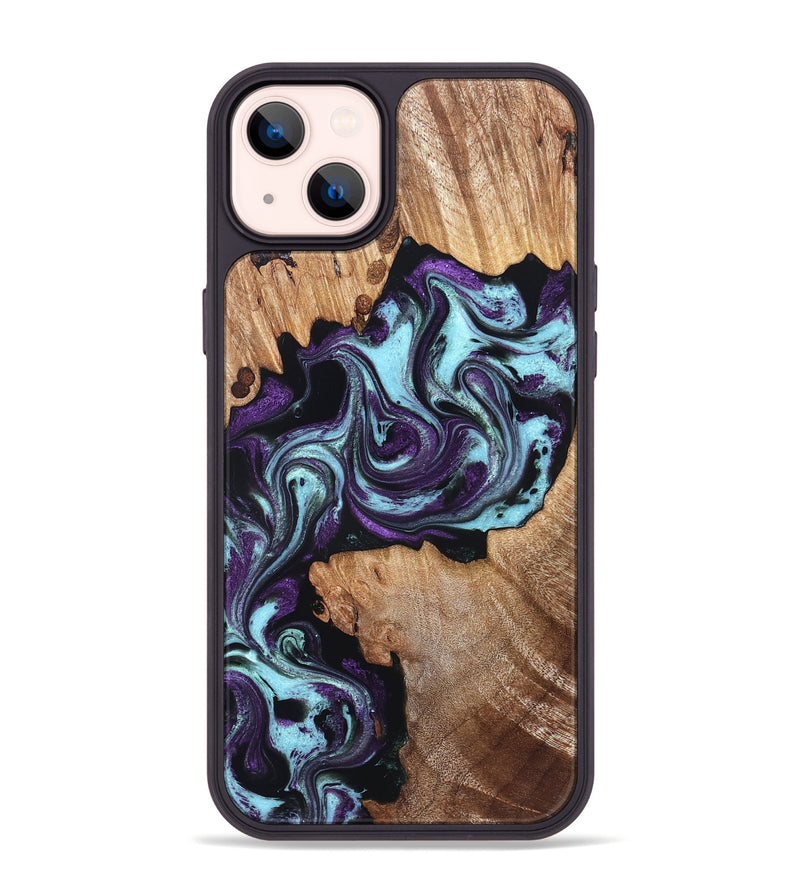 iPhone 14 Plus Wood Phone Case - Jazmyn (Purple, 830631)