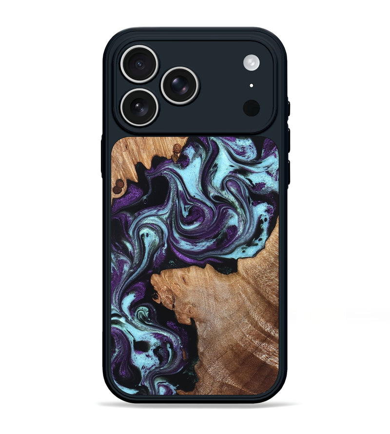 iPhone 17 Pro Max Wood Phone Case - Jazmyn (Purple, 830631)