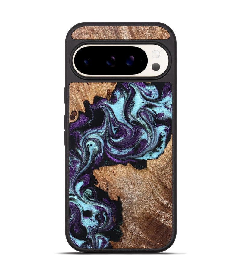 Pixel 9 Wood Phone Case - Jazmyn (Purple, 830631)
