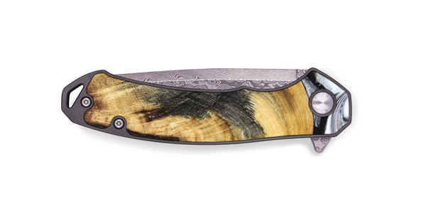 EDC Wood Pocket Knife - Mikalah (Black & White, 830632)